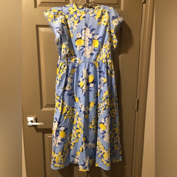 Petite Lemon Ruffle Sleeve Maxi Dress - Picture 1 of 4